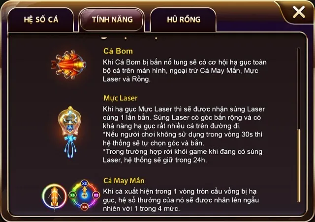 Hệ số thưởng Bắn cá Zowin